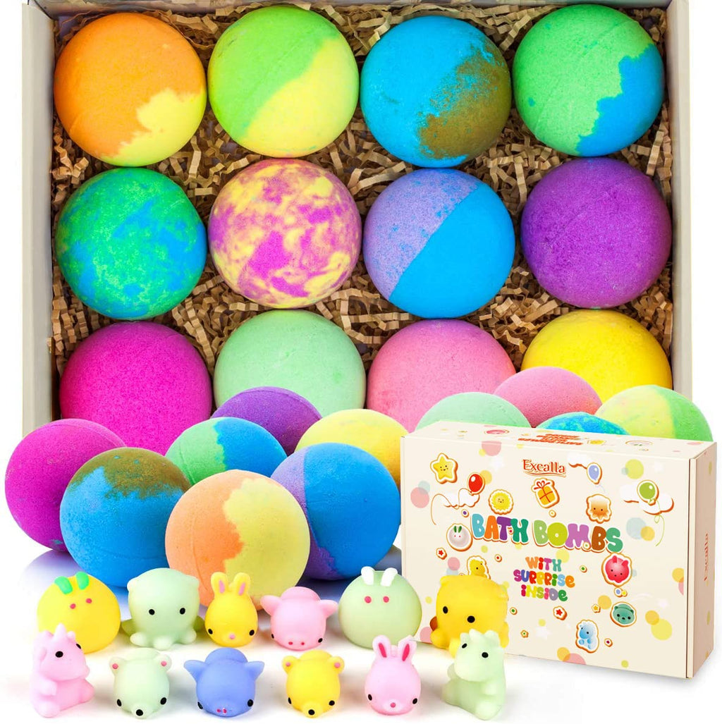 Kids Bath Bomb with Surprise Toy Inside | Fizzing Colorful Bath Ball