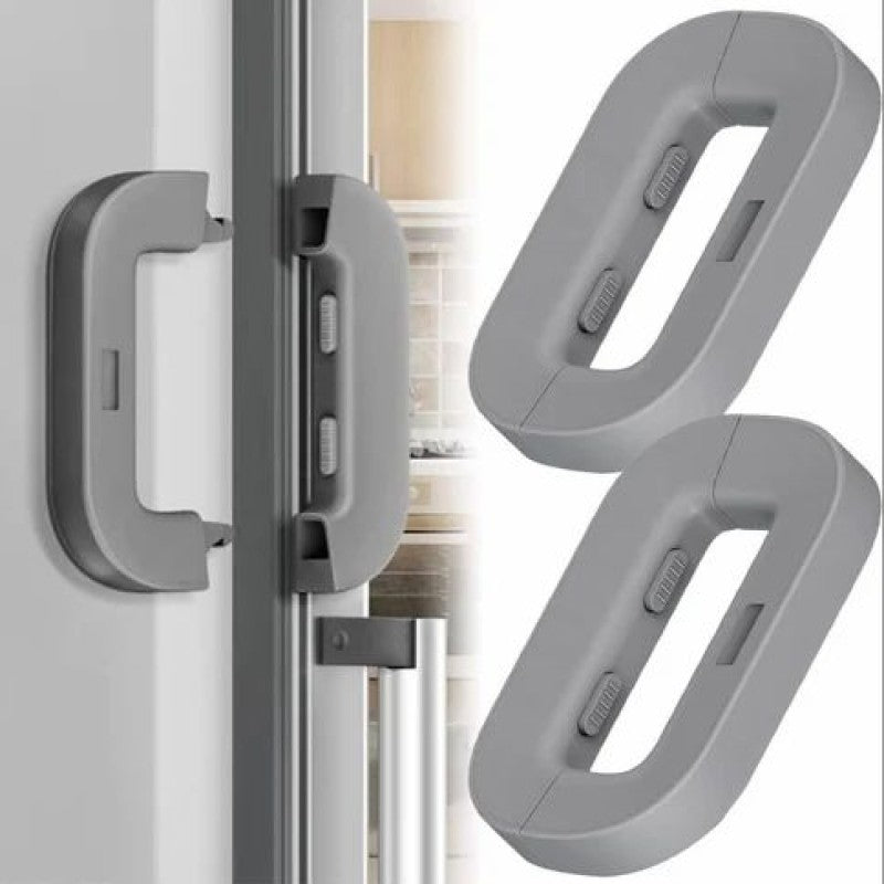 Baby Safety Fridge Lock | Fridge Door Latch | Child Proof Cabinet Lock - No Drill, 3M Adhesive