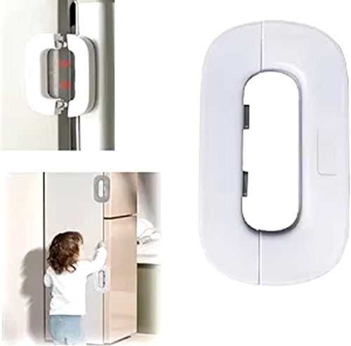 Baby Safety Fridge Lock | Fridge Door Latch | Child Proof Cabinet Lock - No Drill, 3M Adhesive