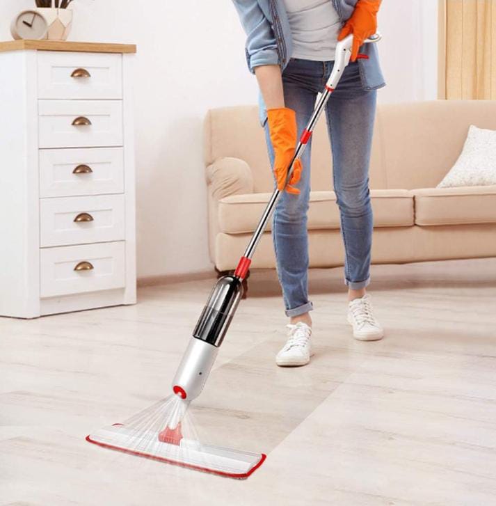 Healthy Spray Mop with Water Tank | Free Hand Wash Flat Microfiber Mop