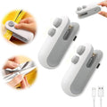 2-in-1 Rechargeable Mini Bag Sealer & Cutter | USB Portable Heat Sealing Machine